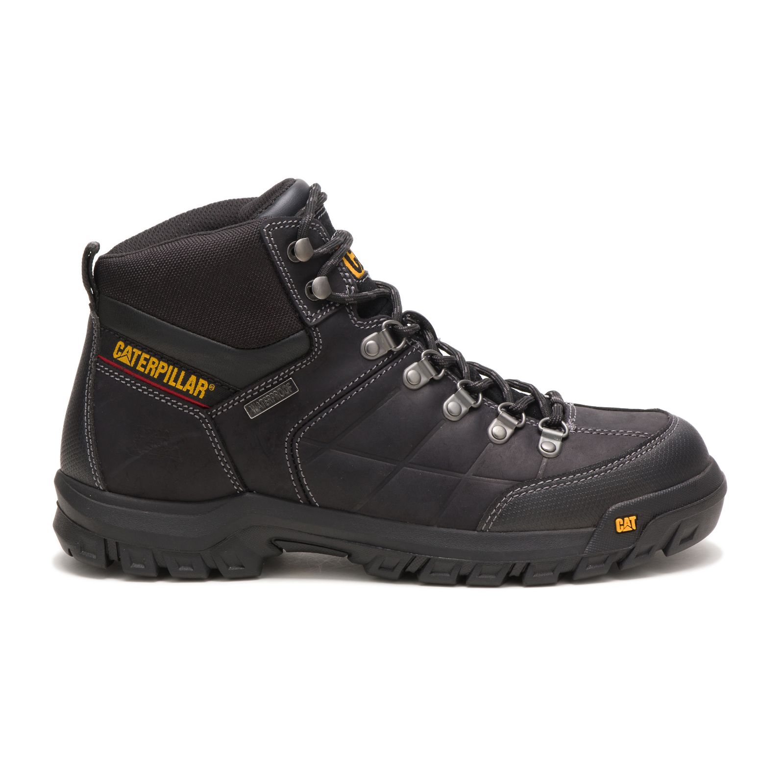 Caterpillar Men's Threshold Waterproof Work Boots Black CAT-6587